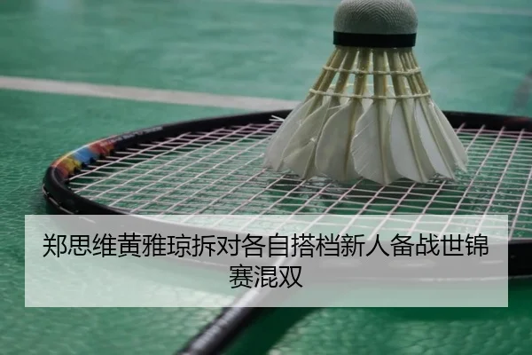 郑思维黄雅琼拆对各自搭档新人备战世锦赛混双